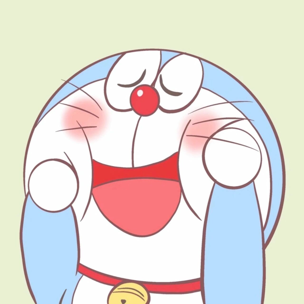 蓝胖子可爱头像/表情包系列9797 擦肩而过的人,皆是无缘的过客