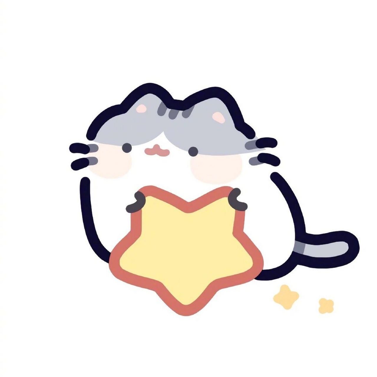 可爱猫猫 | 卡通头像 画师ins:gud_doodle