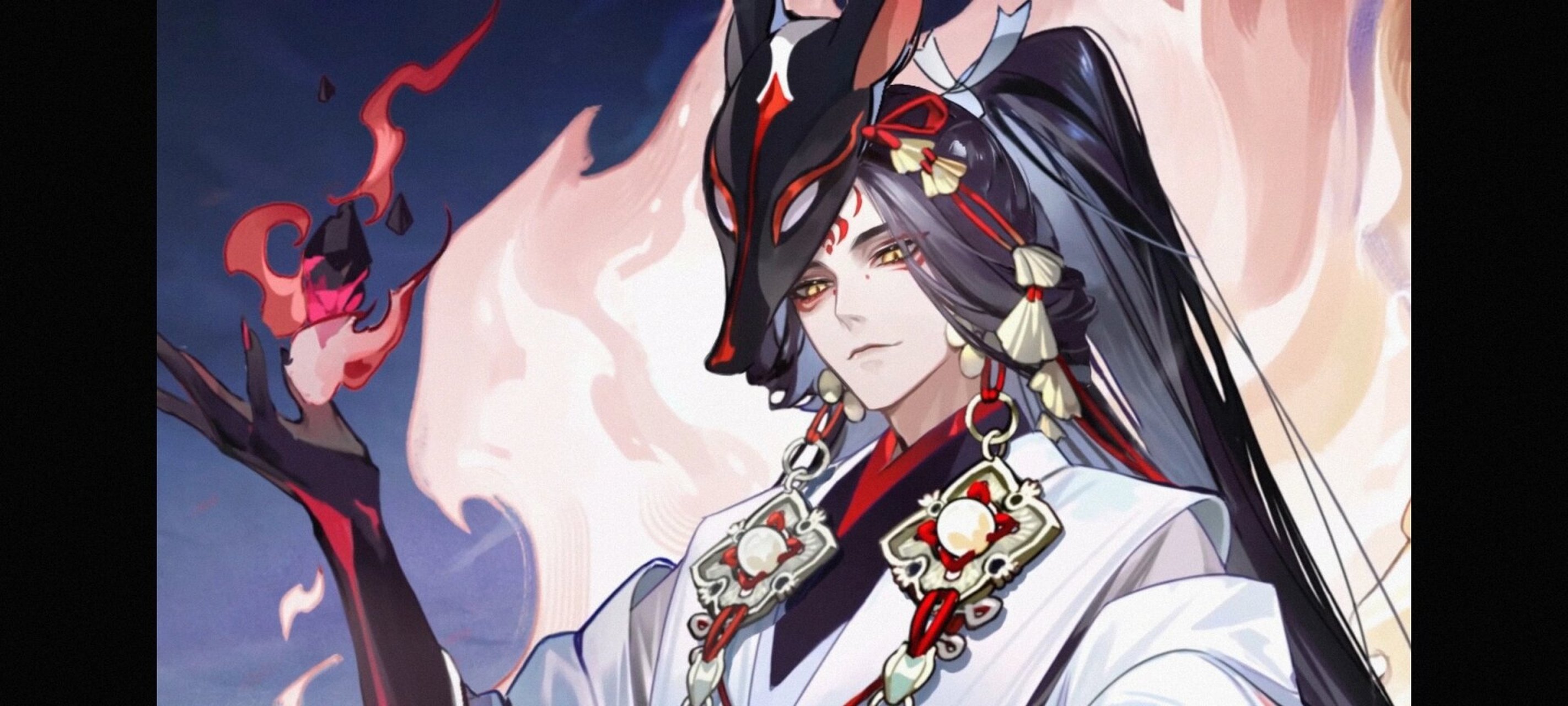 阴阳师烬天玉藻前新皮肤 烬天玉藻前新皮肤·山海溯誓 通过新一期的