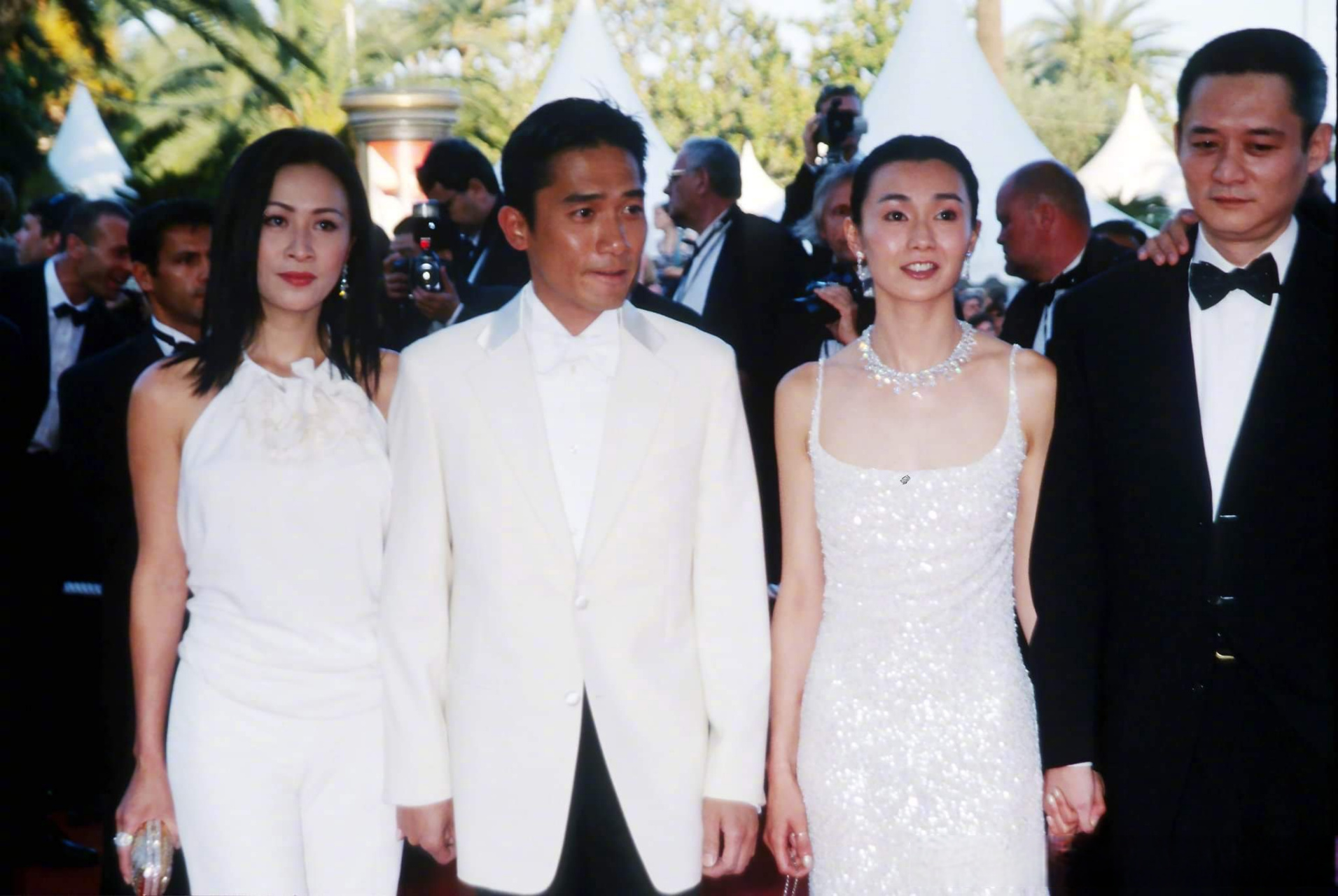 2000年5月第53届戛纳电影节,张曼玉,梁朝伟,刘嘉玲和王家卫登上戛纳