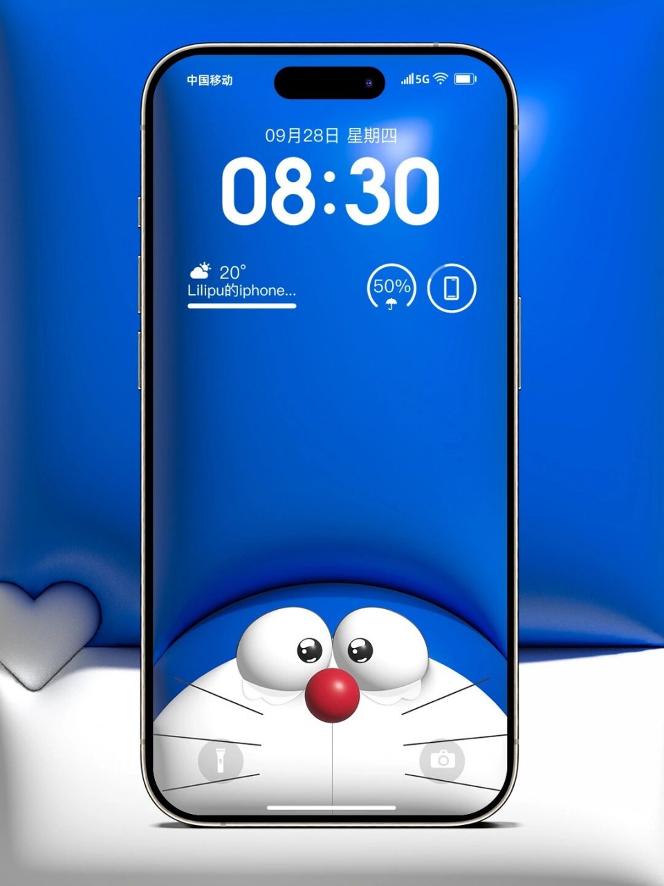 壁纸 | 《蓝胖的眼泪》 简约膨胀风《蓝胖的眼泪》 在异想天开的空间