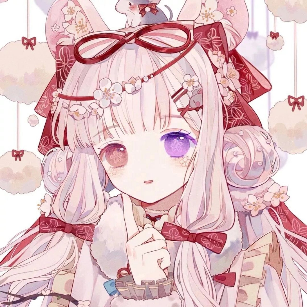 绝美神仙彩色异瞳动漫女头 #异瞳#动漫女头