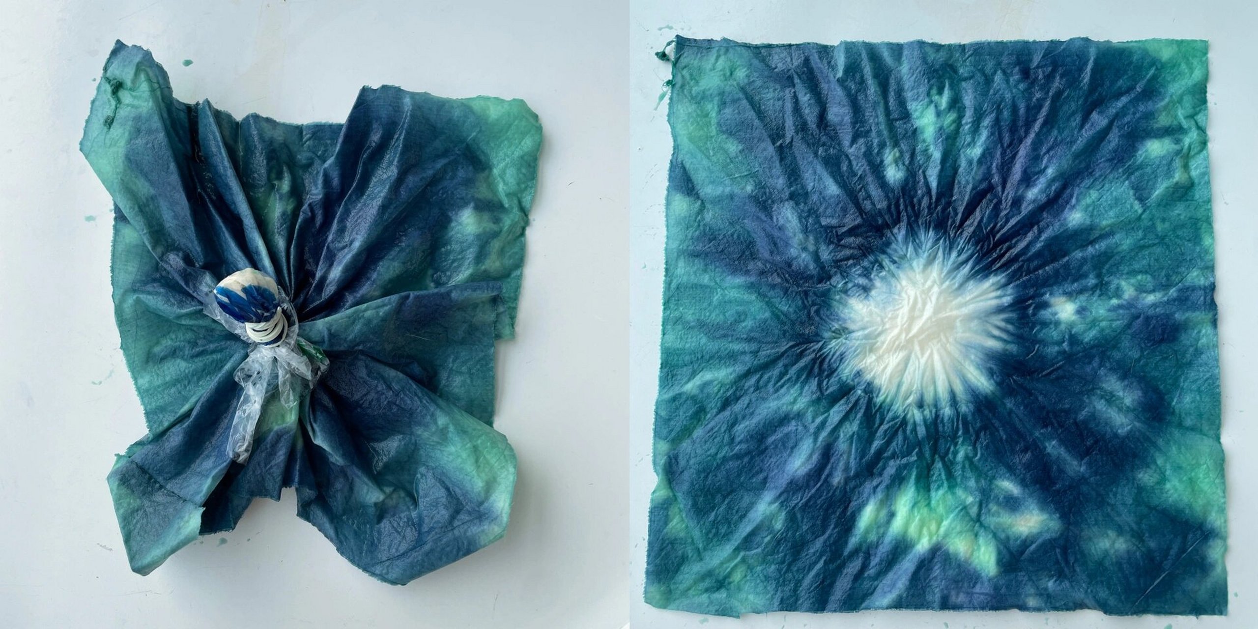 手工扎染花型捆扎方法分享