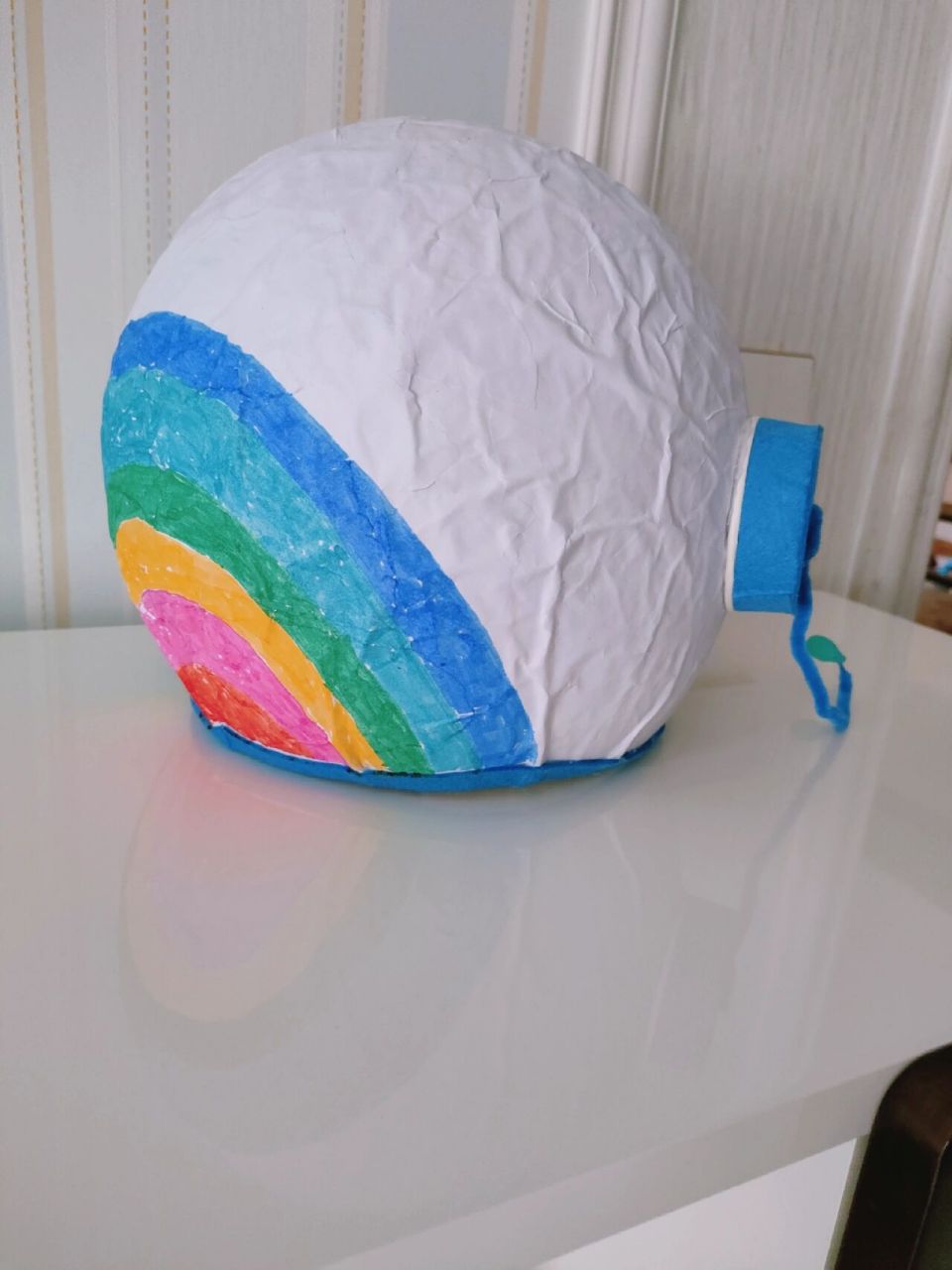 自制宇航员头盔 样子是有的,但是中看不中用啊!