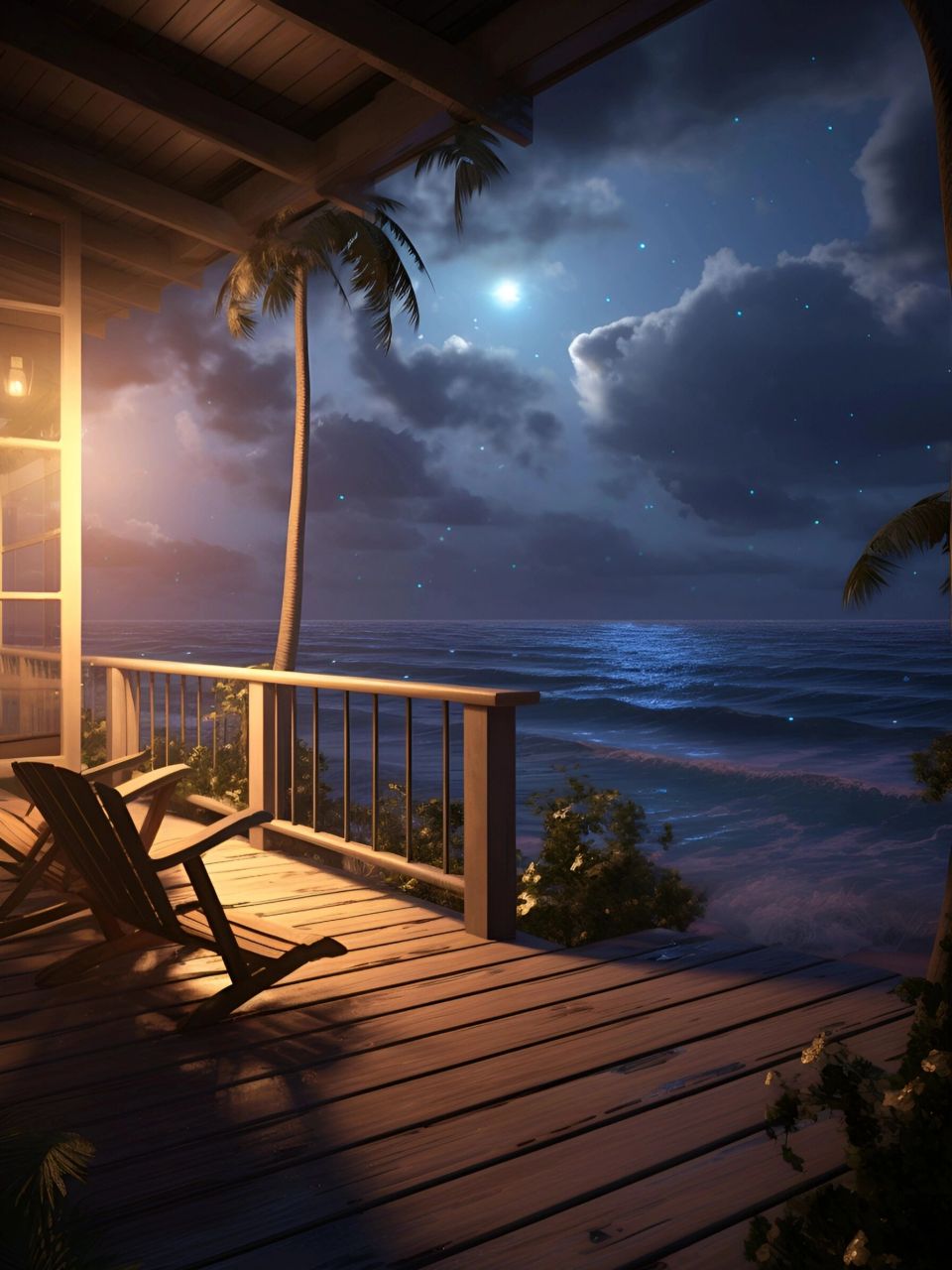 在海边的那天晚上,我独自漫步在沙滩,被眼前的夜景深深吸引. .