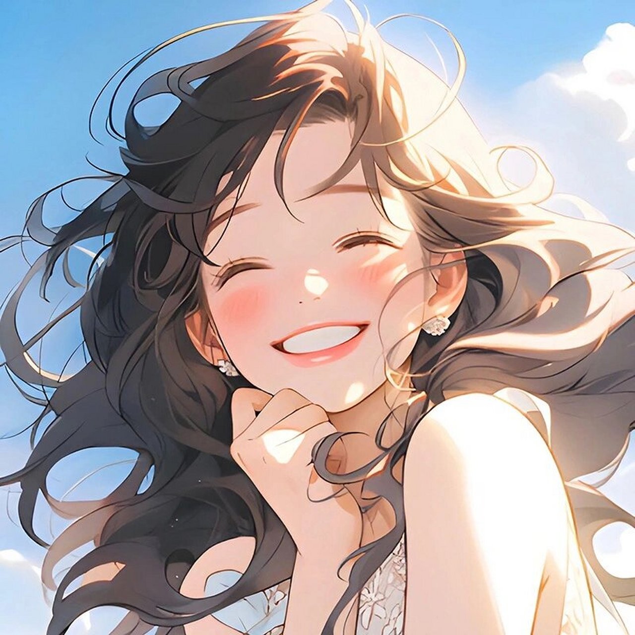 笑容甜美女孩子头像 #少女头像# 闺蜜头像 #闺蜜头像情侣头像情侣壁纸