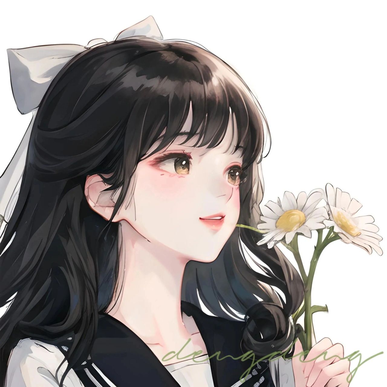 深藏心底的爱|小雏菊|可爱女生头像|简约