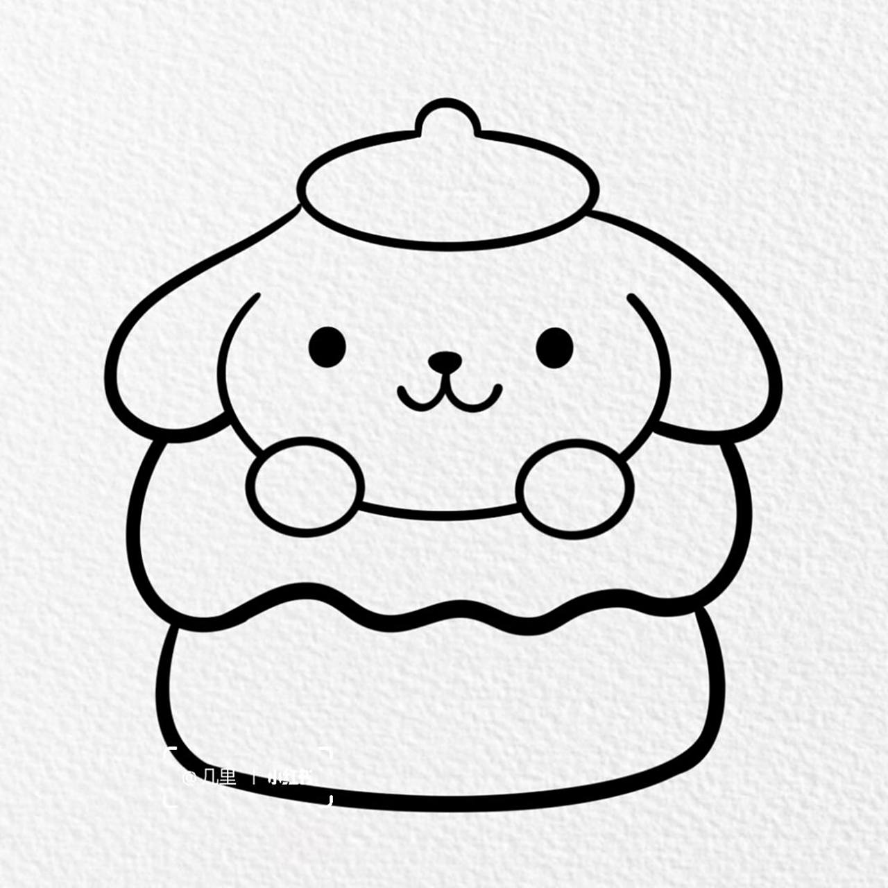 工作室笔 98 98 98 #布丁狗# #画个简笔画# #简笔画教程# #三丽