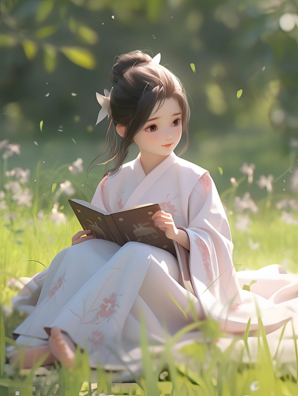 读书学习女生头像‖偷得浮生半日闲