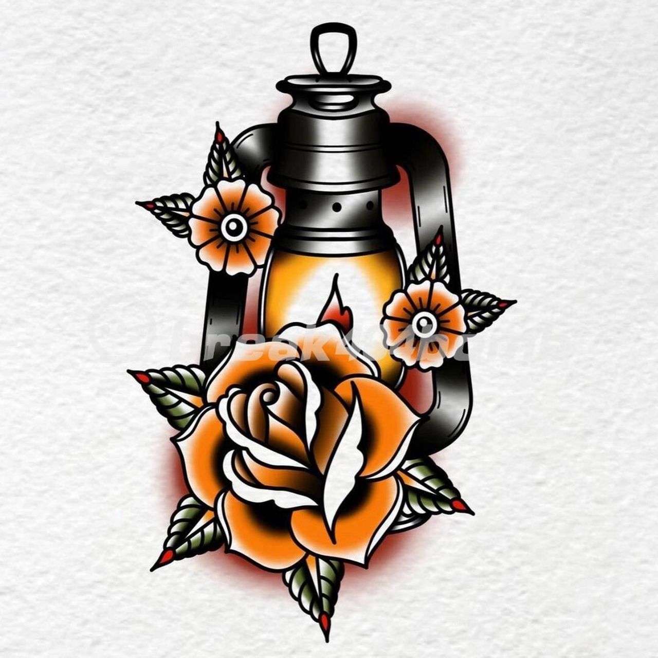 彩色纹身|拼接花臂纹身 百搭好看的纹身,男女都合适oldschool纹身#我