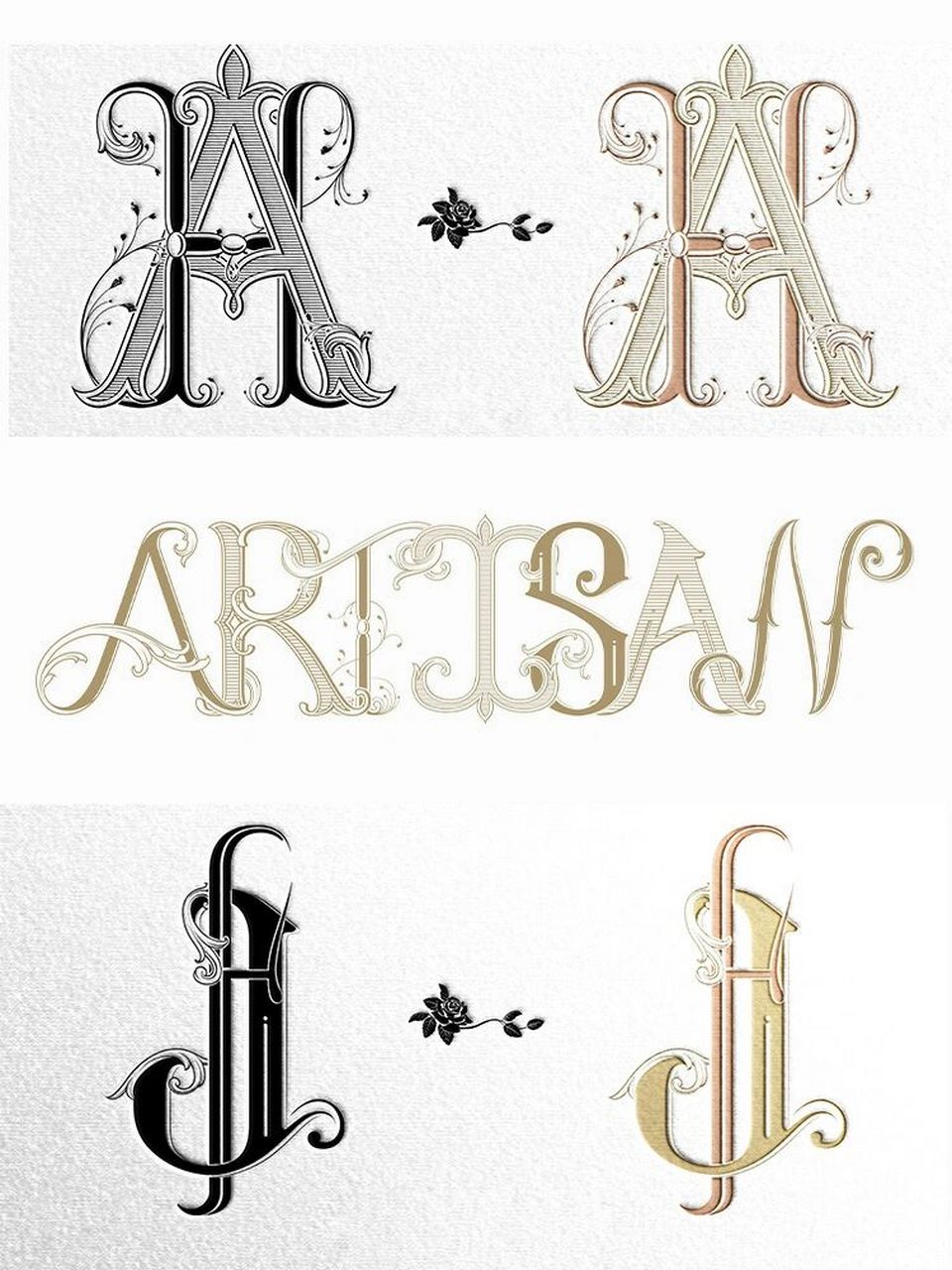 婚礼logo字母交叉设计欧式森系姓名缠绕设计 #婚礼logo# #字母交叉
