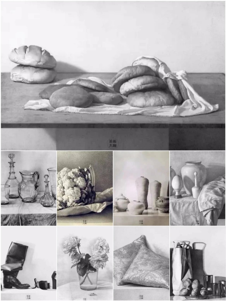 大师素描静物作品 克劳迪奥·布雷沃(又译"克劳迪奥·布拉沃",claudio