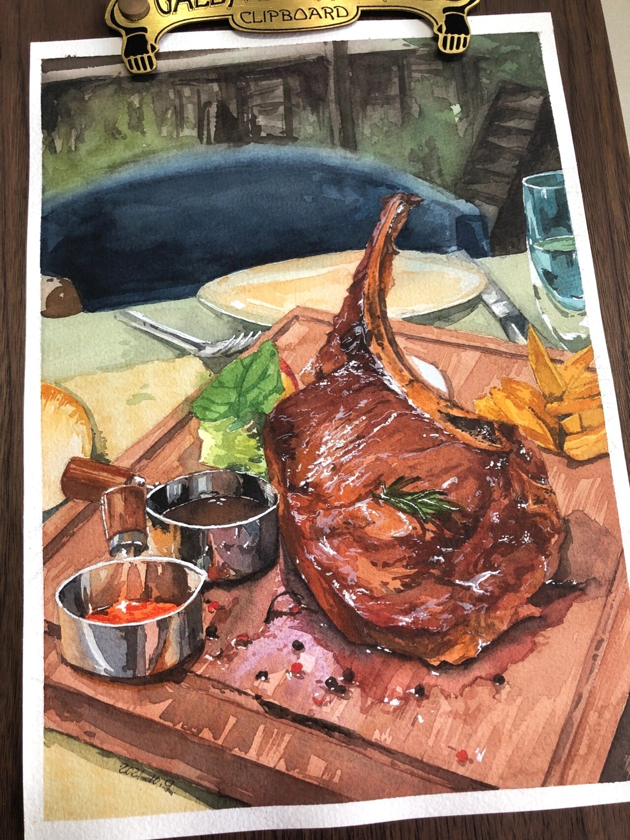 2|战斧牛排 附绘画过程