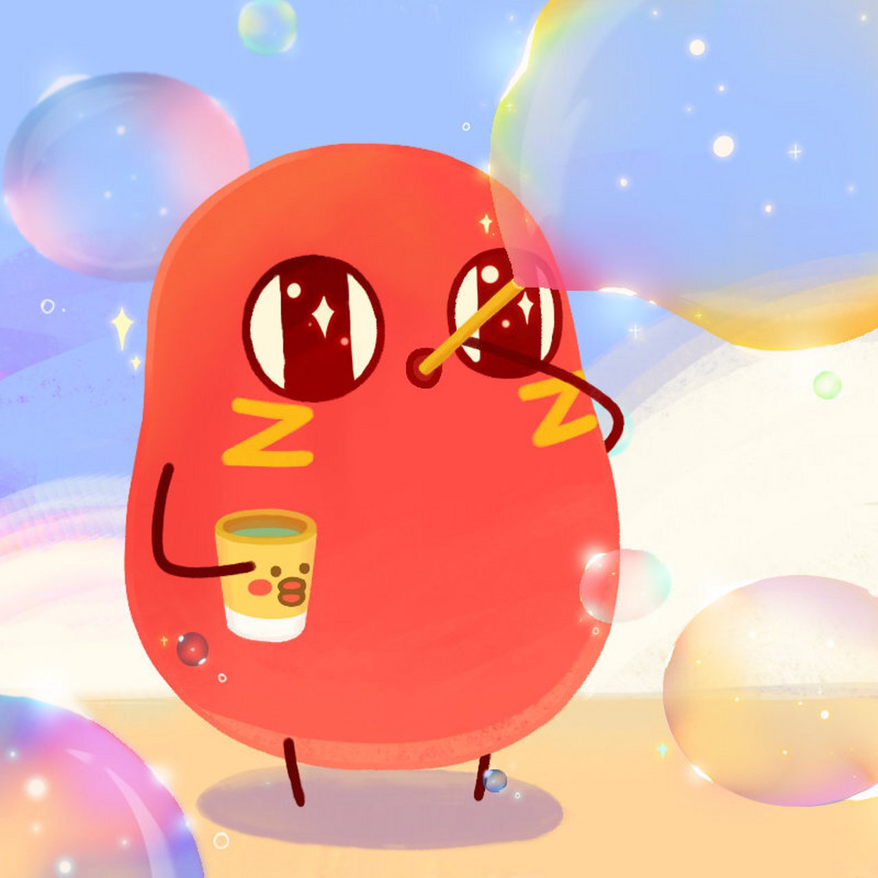 红小豆头像|是紫蓝色系的头像诶 每次休假我都会去找勋仔玩 假期诶!