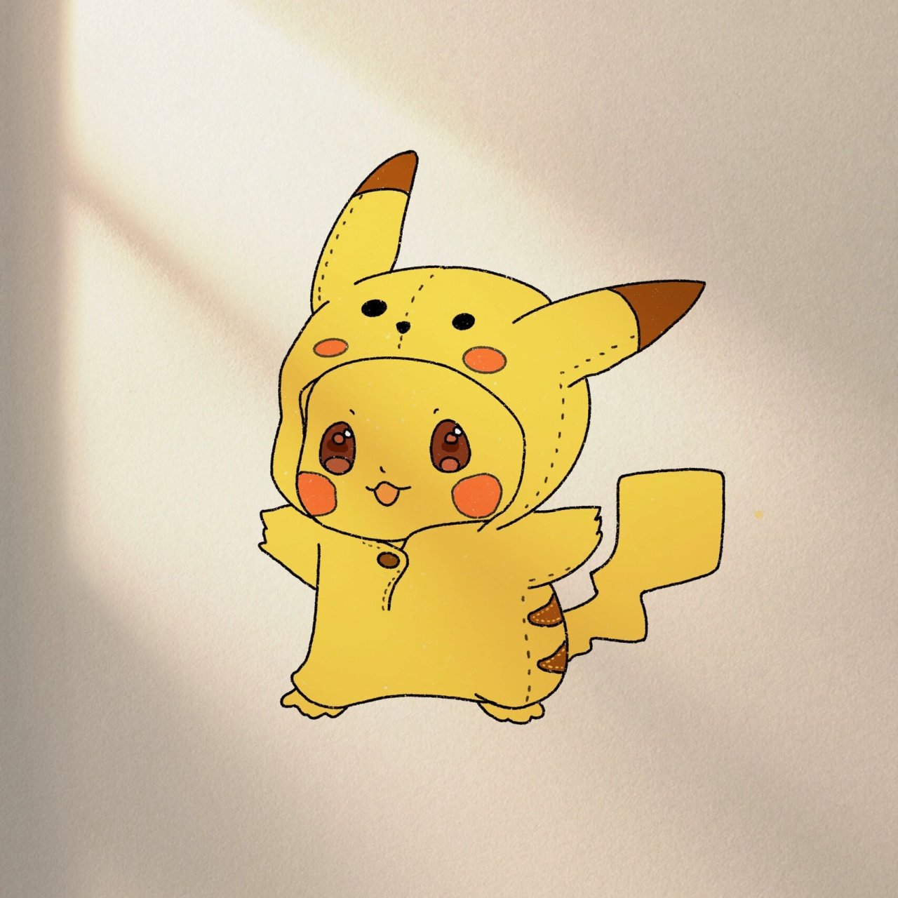 简笔画|今天是可爱十足的皮卡丘啊 让我看看谁还不喜欢这个又可爱又呆