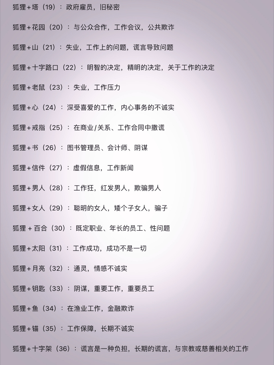 雷诺曼 狐狸牌牌义 狐狸牌组合牌义 ring-ding-ding-ding-dingering