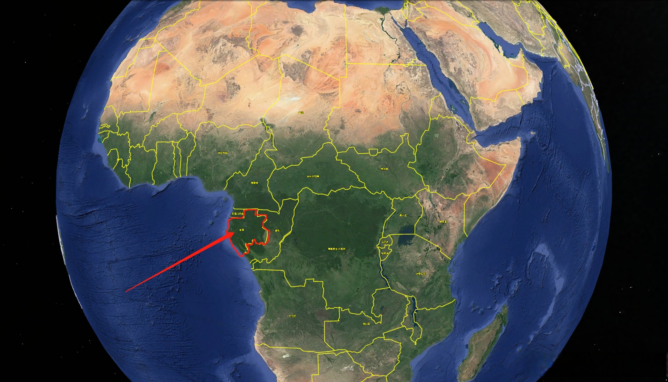 非洲加蓬共和国发生政变,位置如下图 