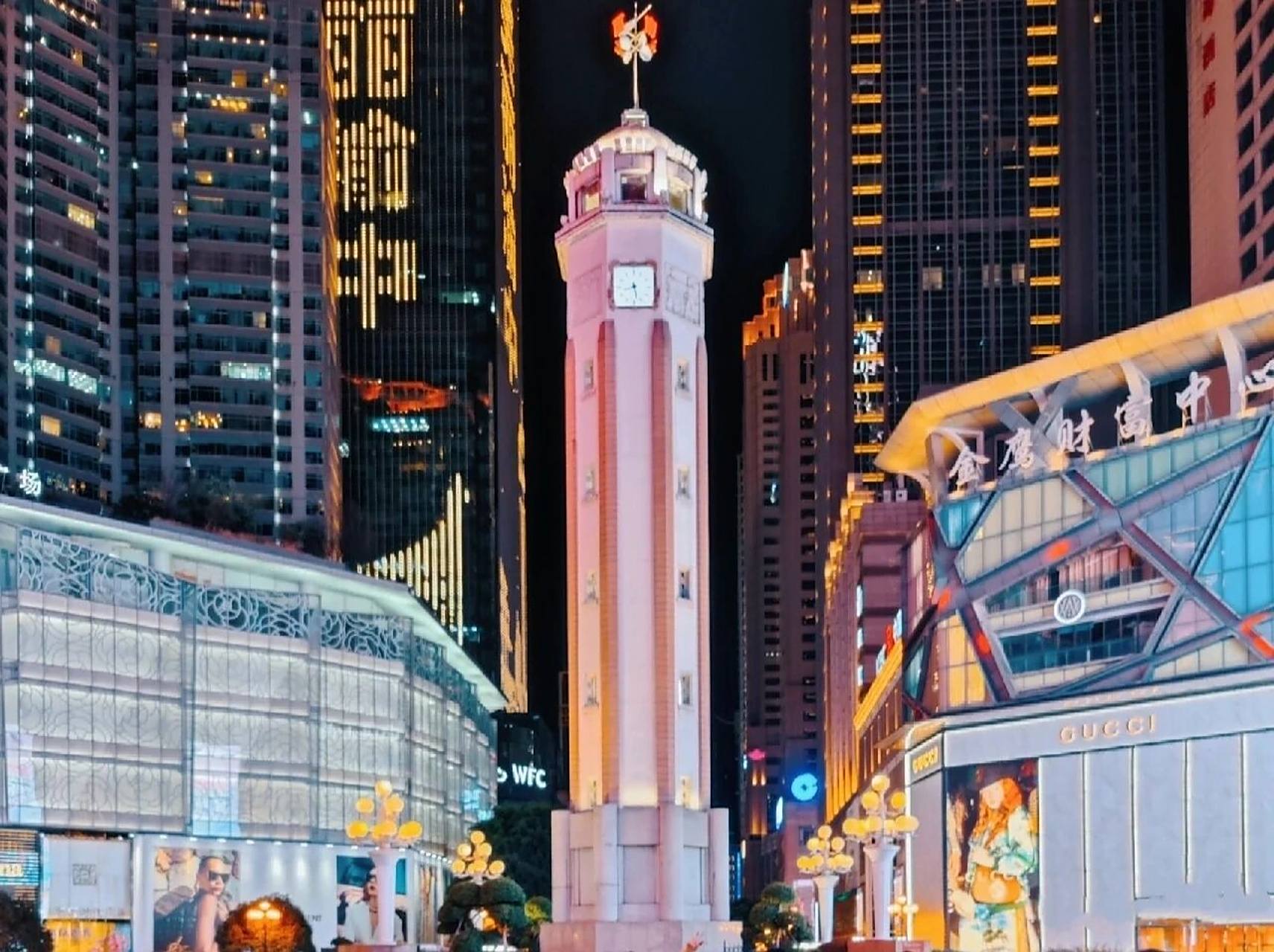 重庆解放碑 重庆真正的地标-人民解放纪念碑 解放碑全称为人民解放