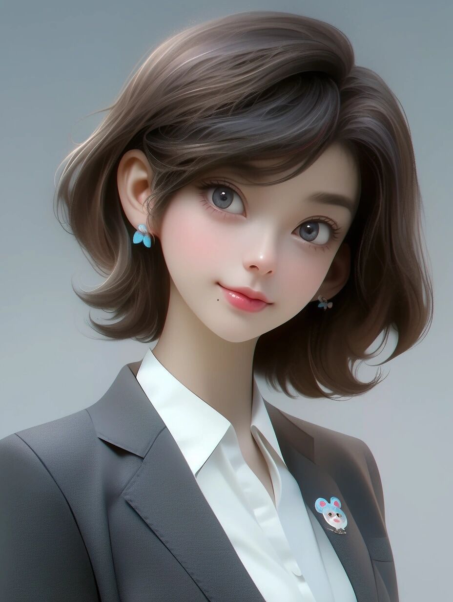 职业头像女生头像系列银行职员