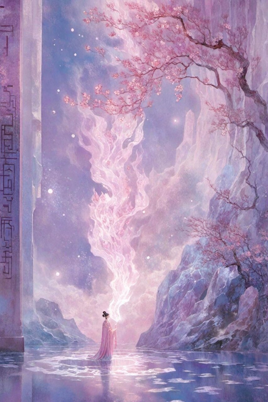 古风壁纸|镜花水月 镜花水月一场空 此生皆是浮生梦 #我和ai有画说