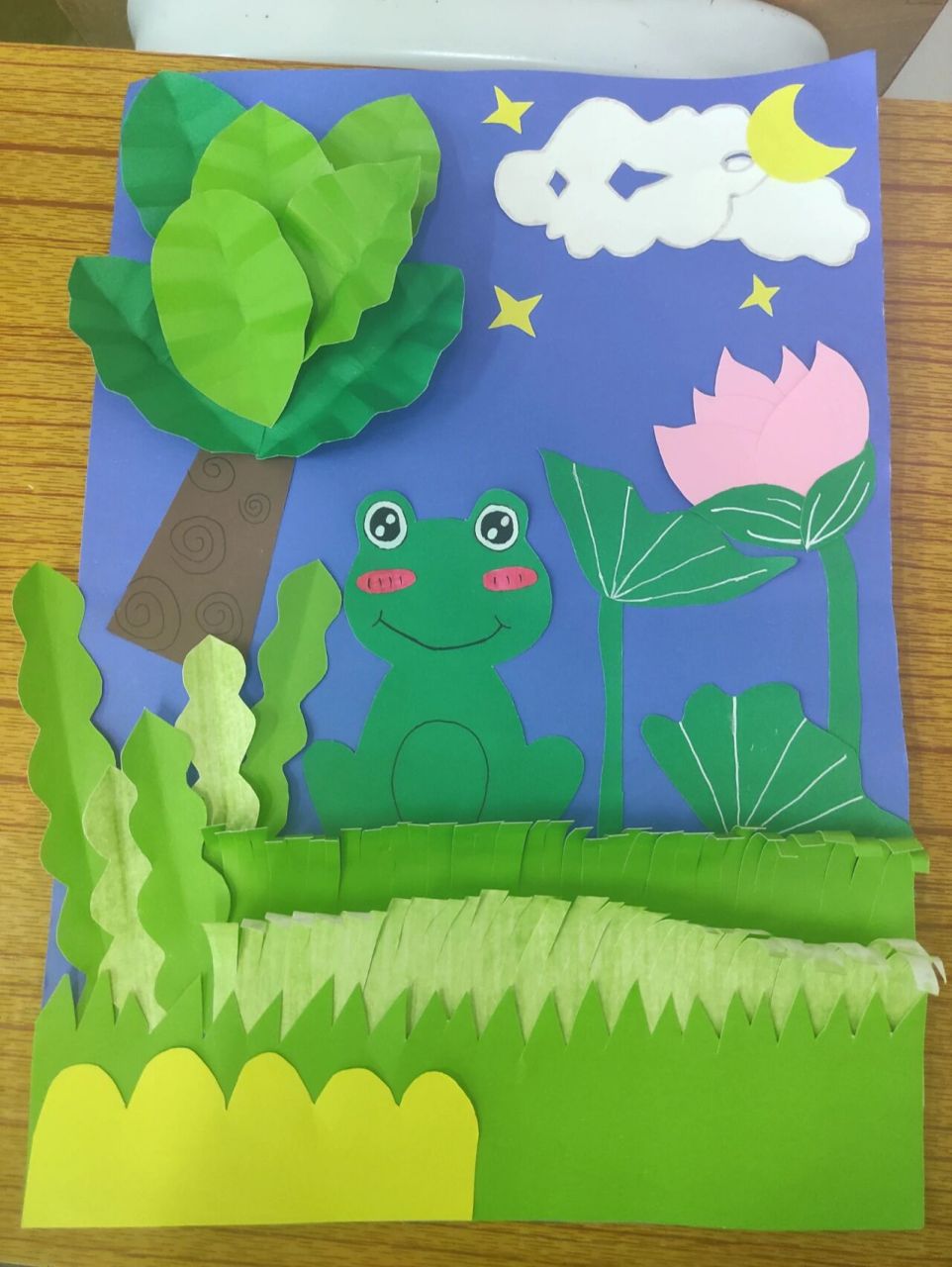 幼儿园彩纸拼贴画图片