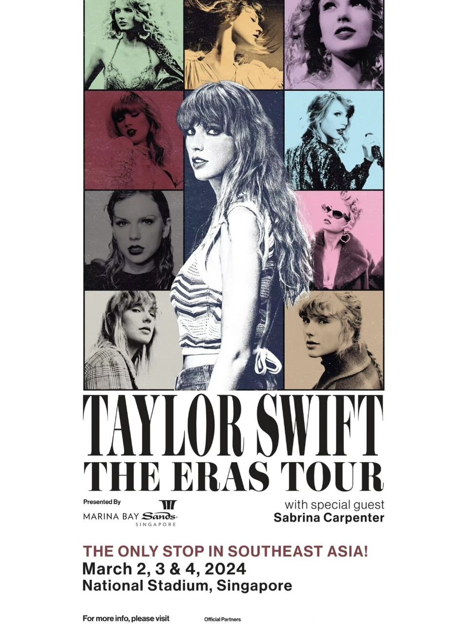 主办方aeg亚洲宣布,taylorswift 将于 2024 年携全新taylor swift