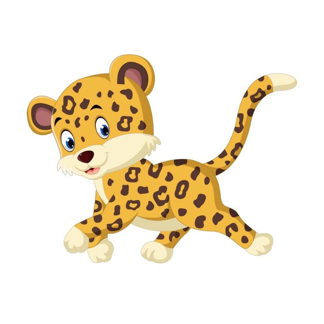 插画|一只卡通猎豹的奔跑瞬间 73猎豹这种动物想必大家都不陌生.