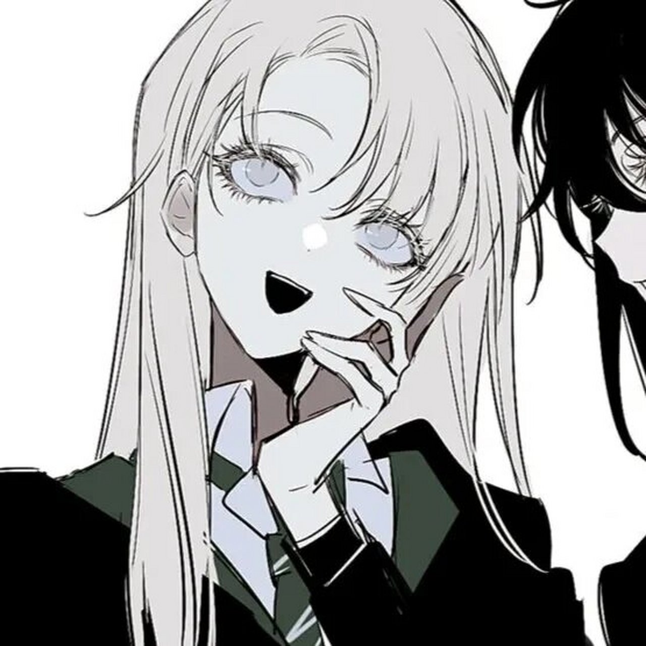 黑白闺蜜头像‖一起当甜酷女孩吖 有一种义气,叫做一起花钱一起没钱.