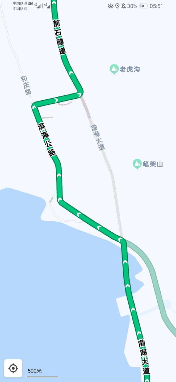 发现一个问题,大连湾海底隧道和大连渤海大道有异曲同工之处.