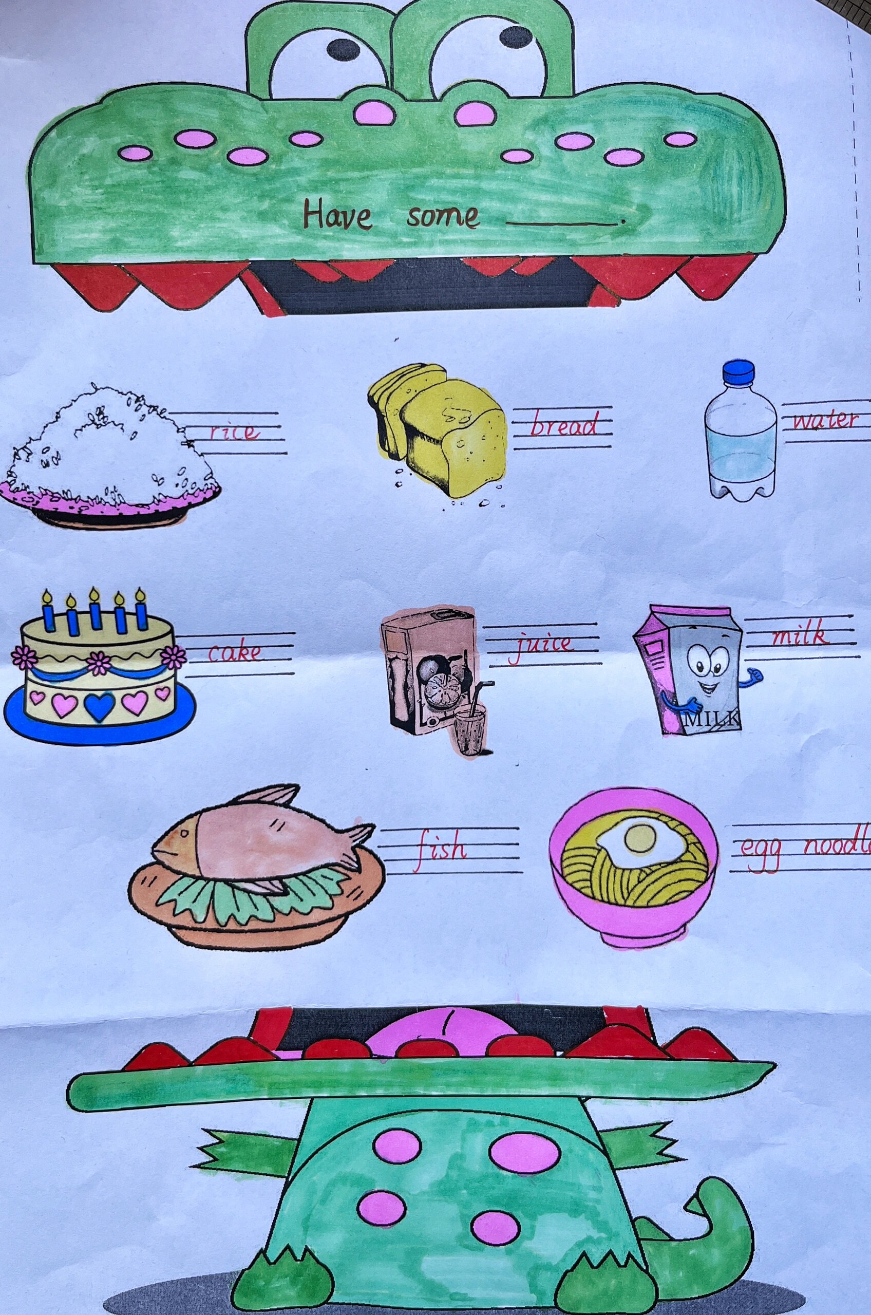 三四年级创意英语作业