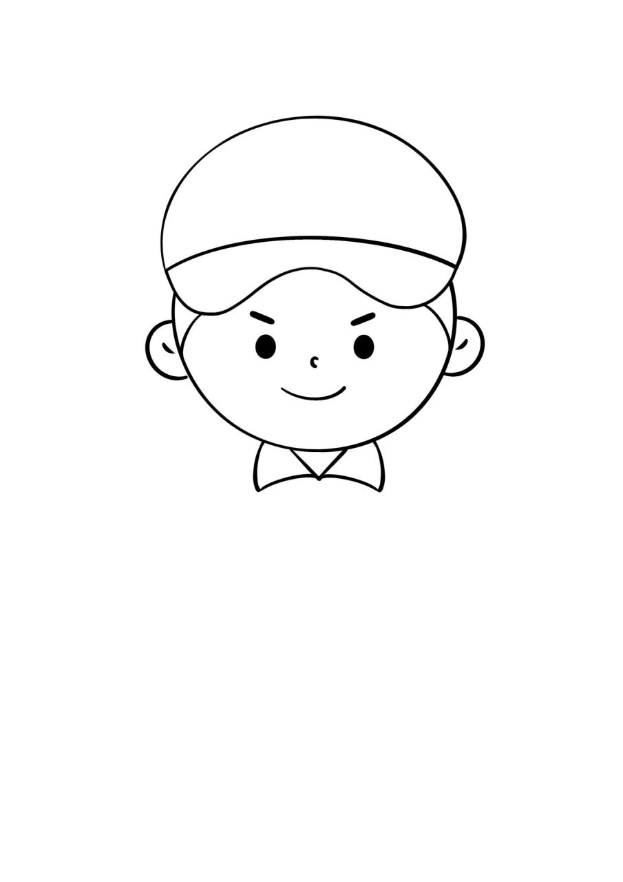 简笔画教程分享 军人
