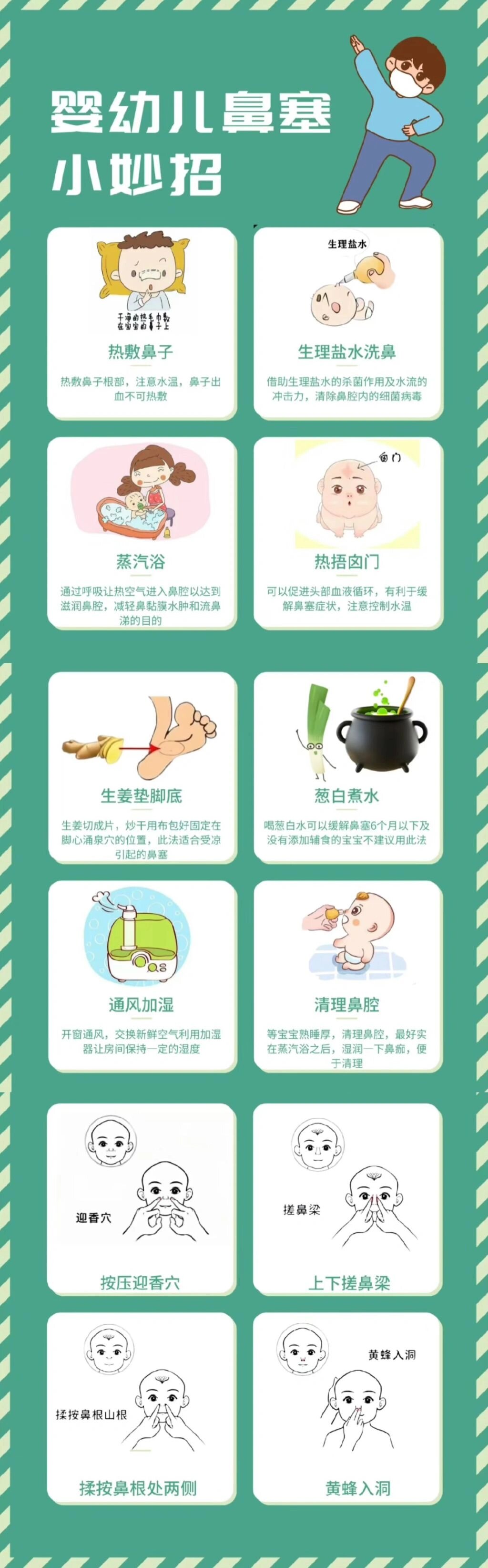 宝宝鼻塞热敷鼻根图片图片