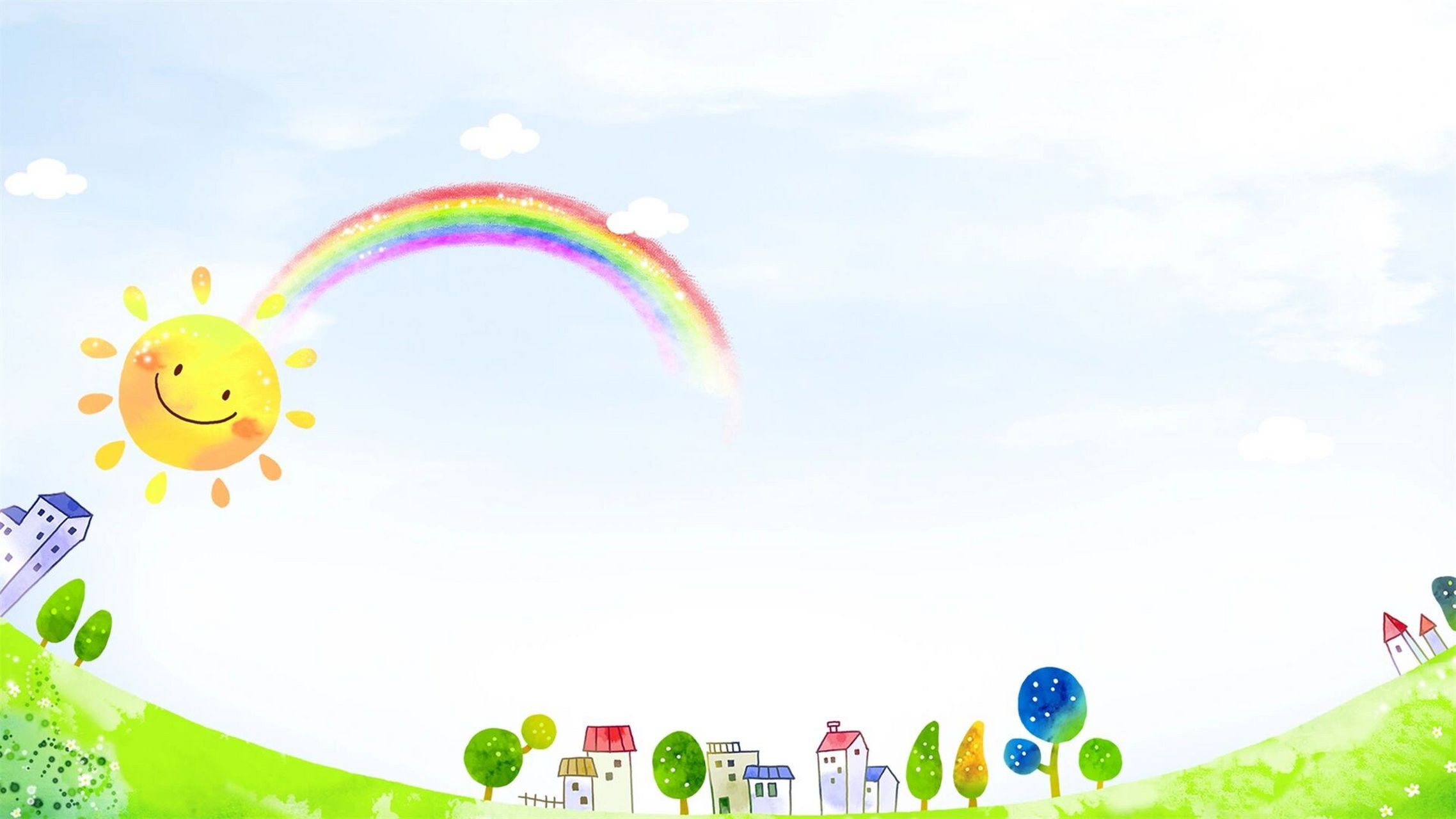 可爱卡通ppt背景图片合集 共7张:可自由编辑 需要的关🐷点赞 ❤