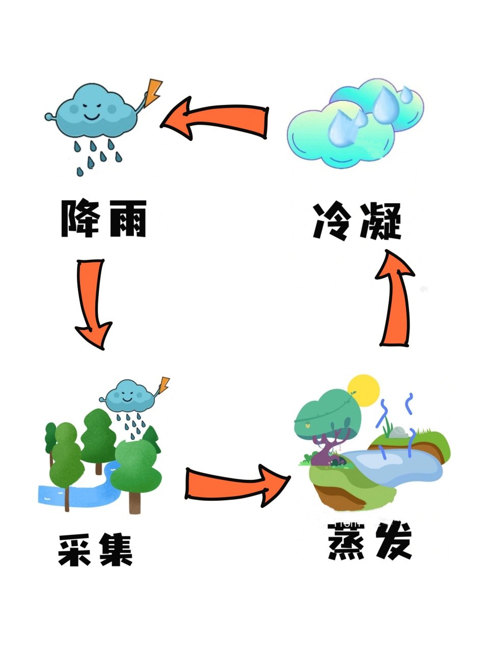 小水滴旅行过程图图片