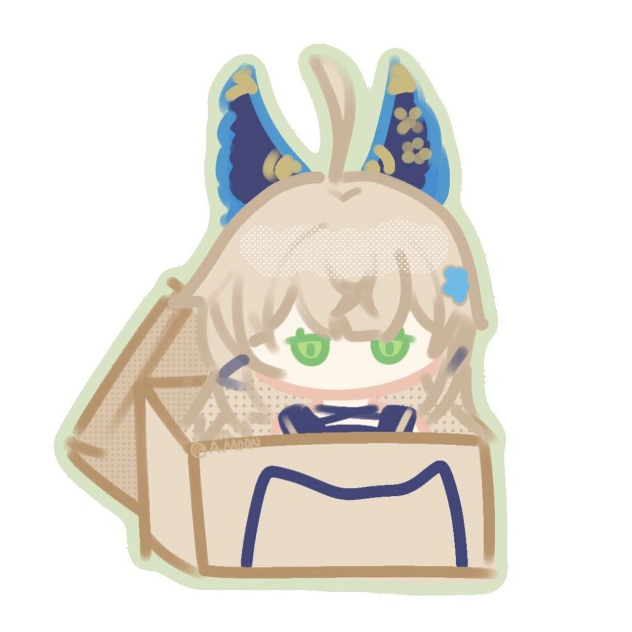 原神q版头像 「绮良良」 画了稻妻猫娘头像 新来的四星比五星还难抽