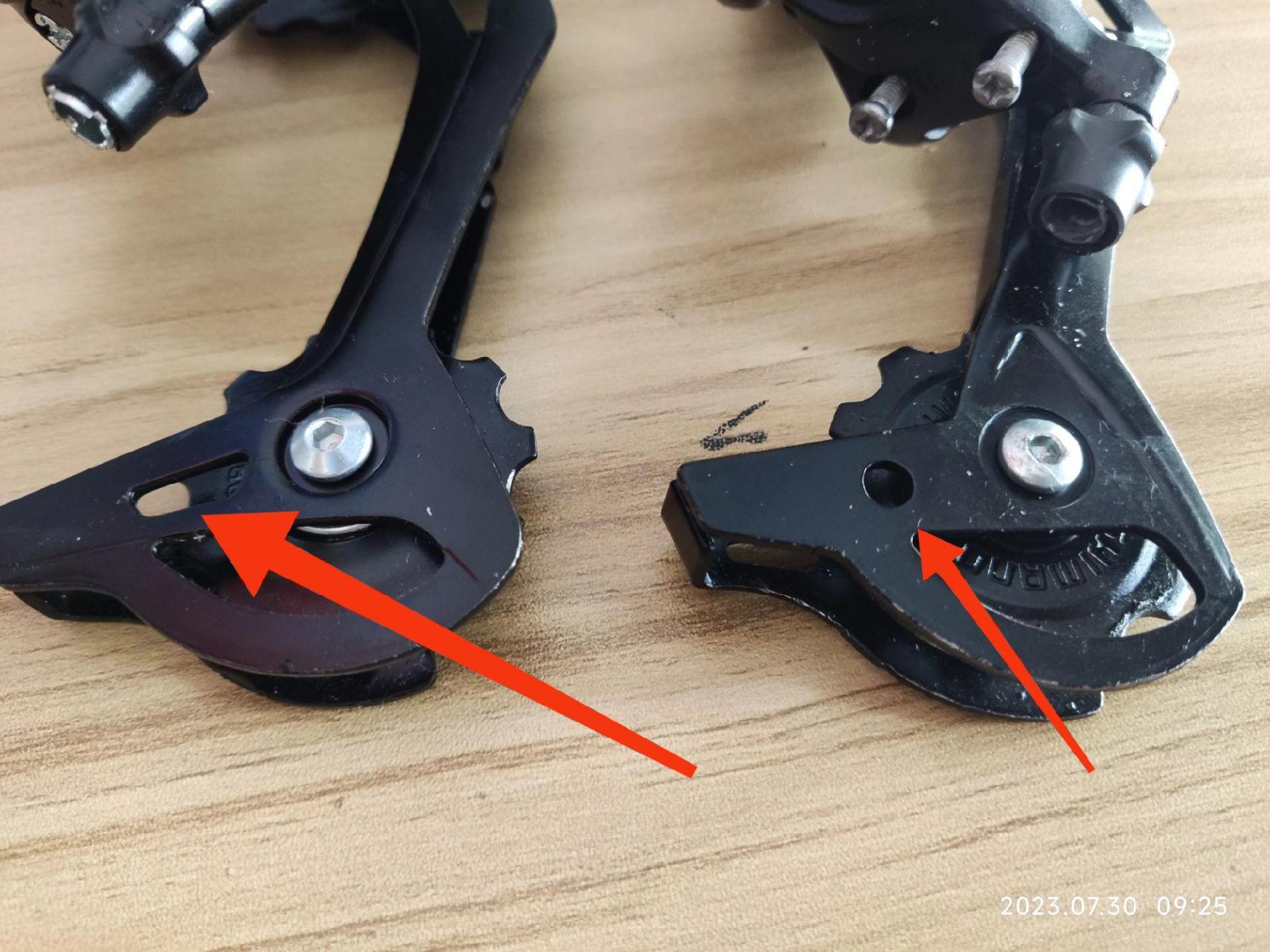 真假禧玛诺m370后拨