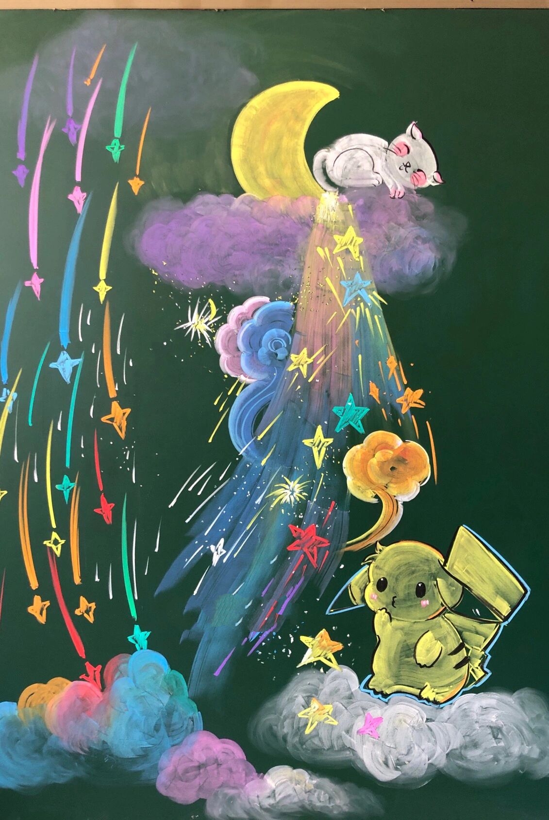 粉笔画一黑板报边框