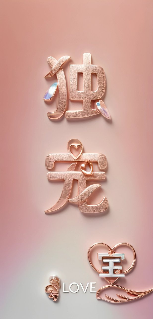 原创创意姓氏壁纸:你是谁的独宠呢?