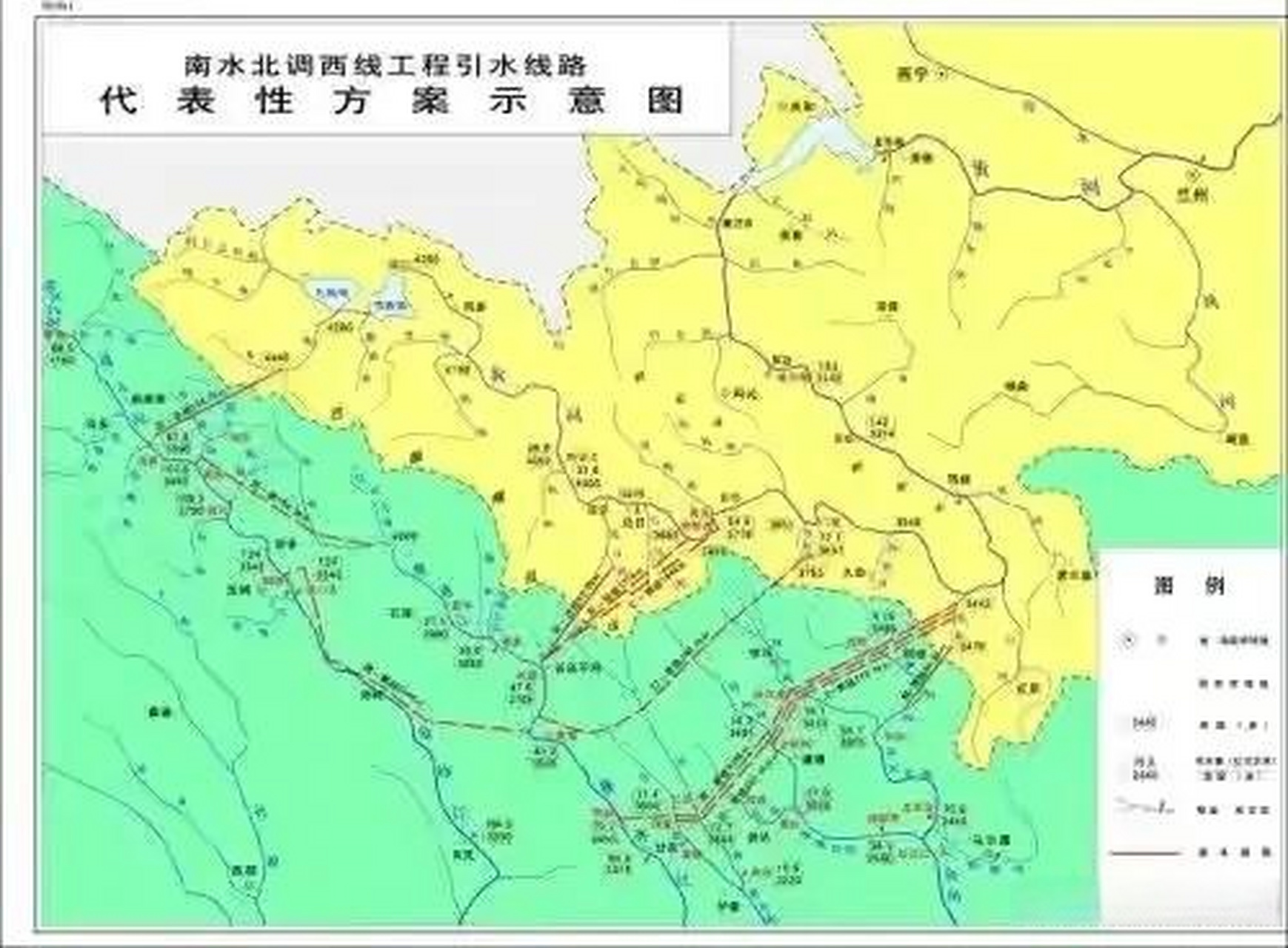在南水北调的西线工程,地质太复杂,工程量大难度亦大,一直不敢轻易