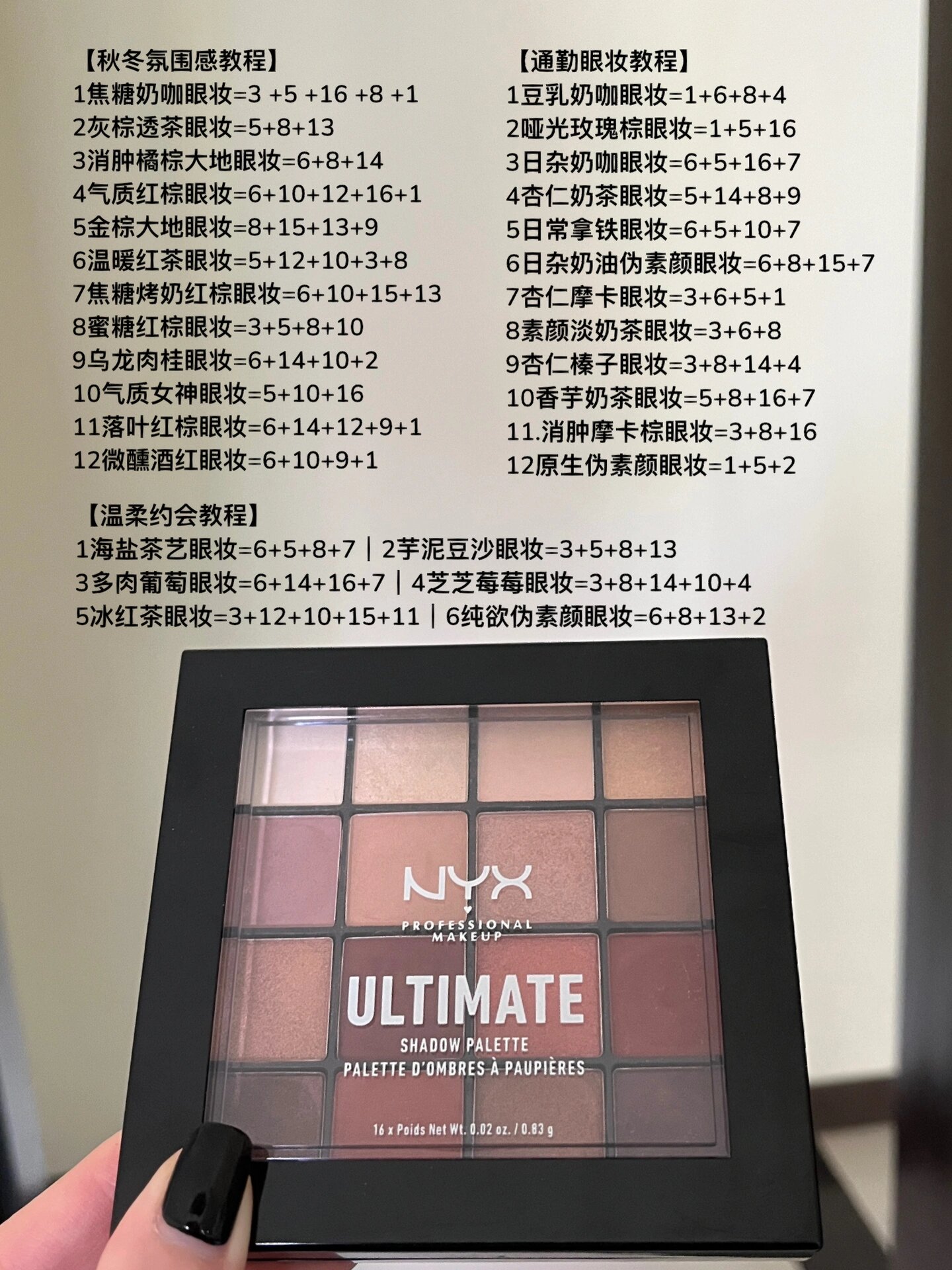 nyx眼影眼妆画法教程!巨实用