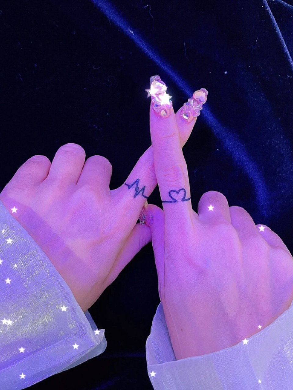 手指纹身 个性手指纹身