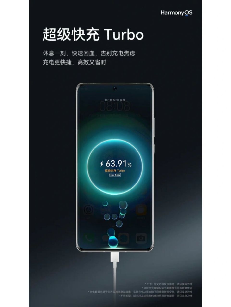 华为超级快充turbo模式,牛!