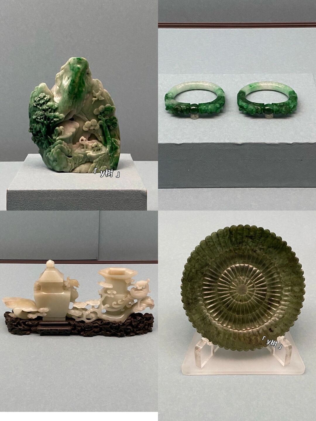 台北故宫博物院的珍宝们(1) 一月刚看完北京故宫的珍宝馆,四月来台北