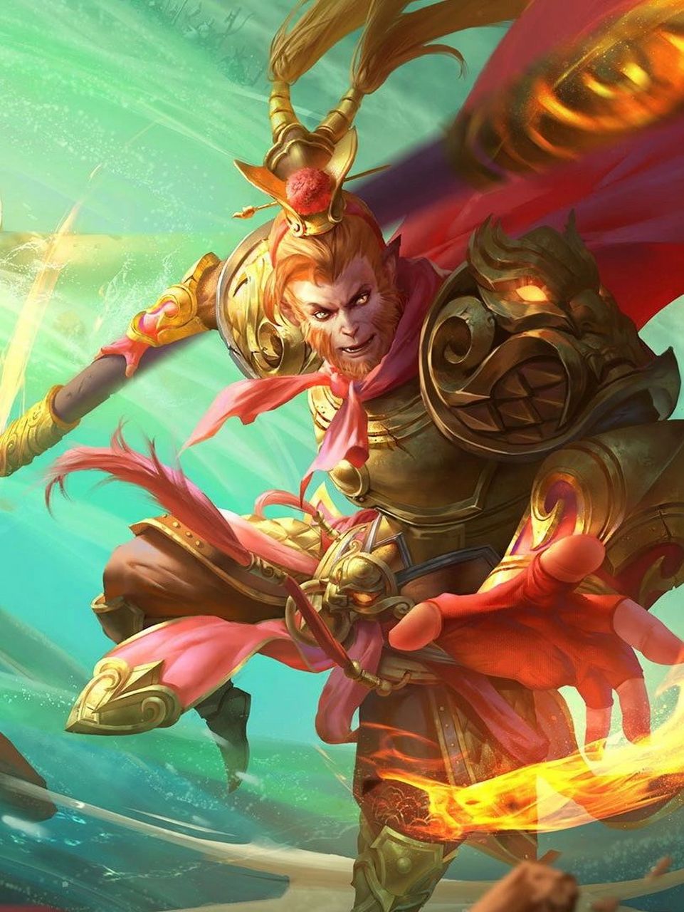 4k画质王者荣耀孙悟空皮肤壁纸无水印