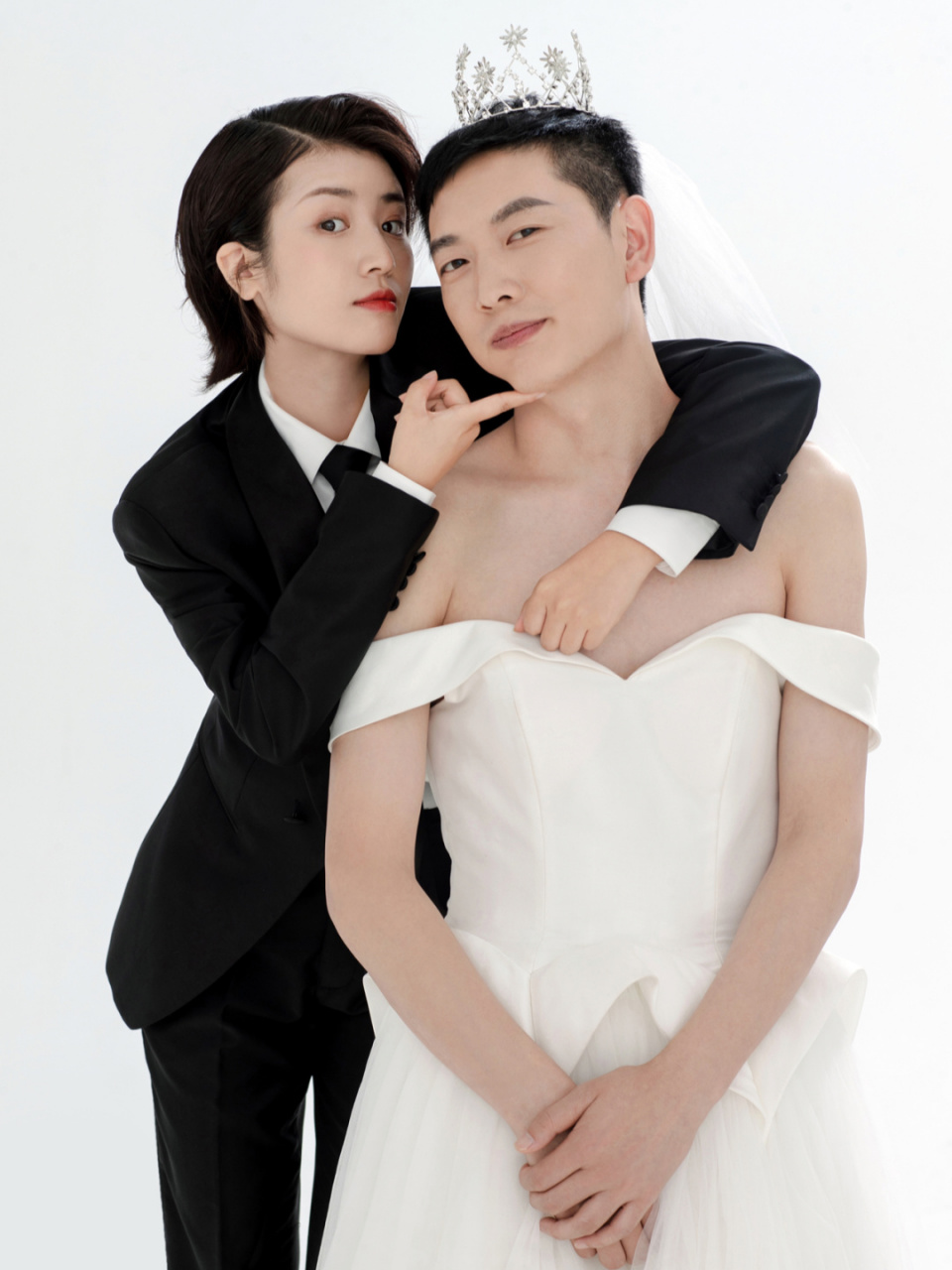 96风格|反串婚纱照 《恶作剧之吻》 江直树 袁湘琴 949494