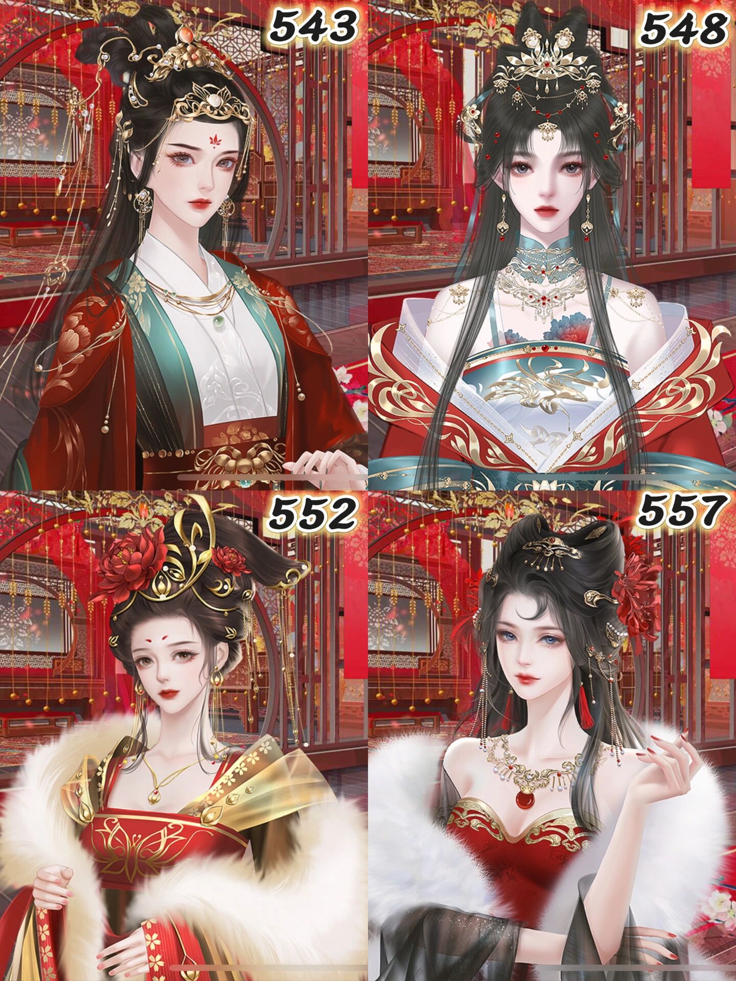 深宫曲绝美立绘-红色系78