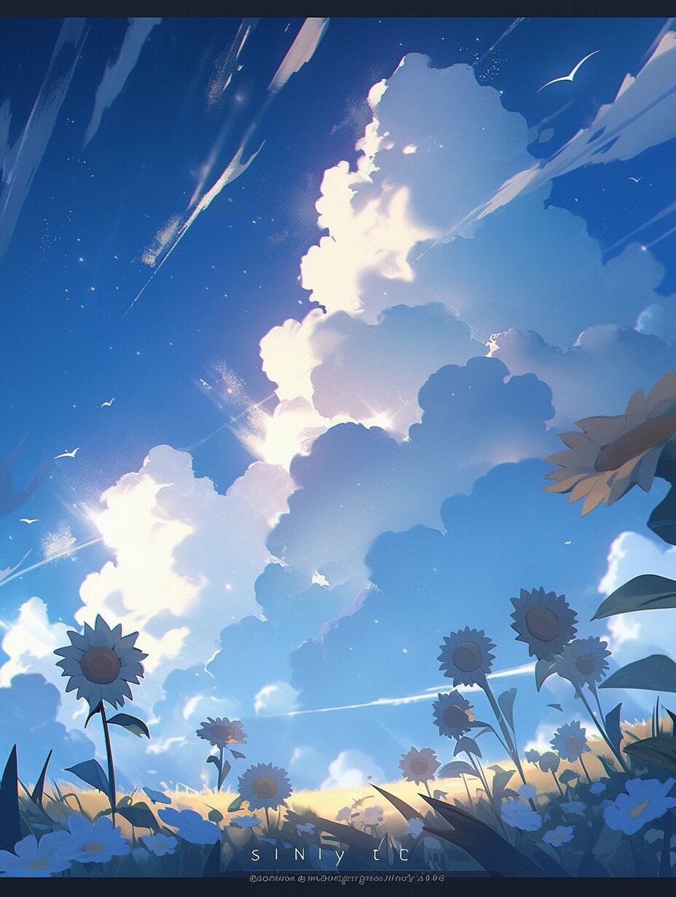 手机壁纸4‖动漫 风景 油画 下次遇见你时,我希望是在晴天里,微风不燥