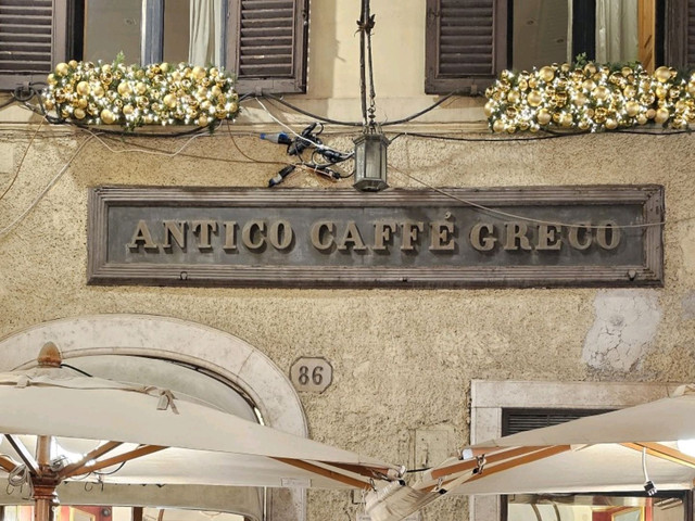 意大利罗马三大咖啡:anticocafegreco