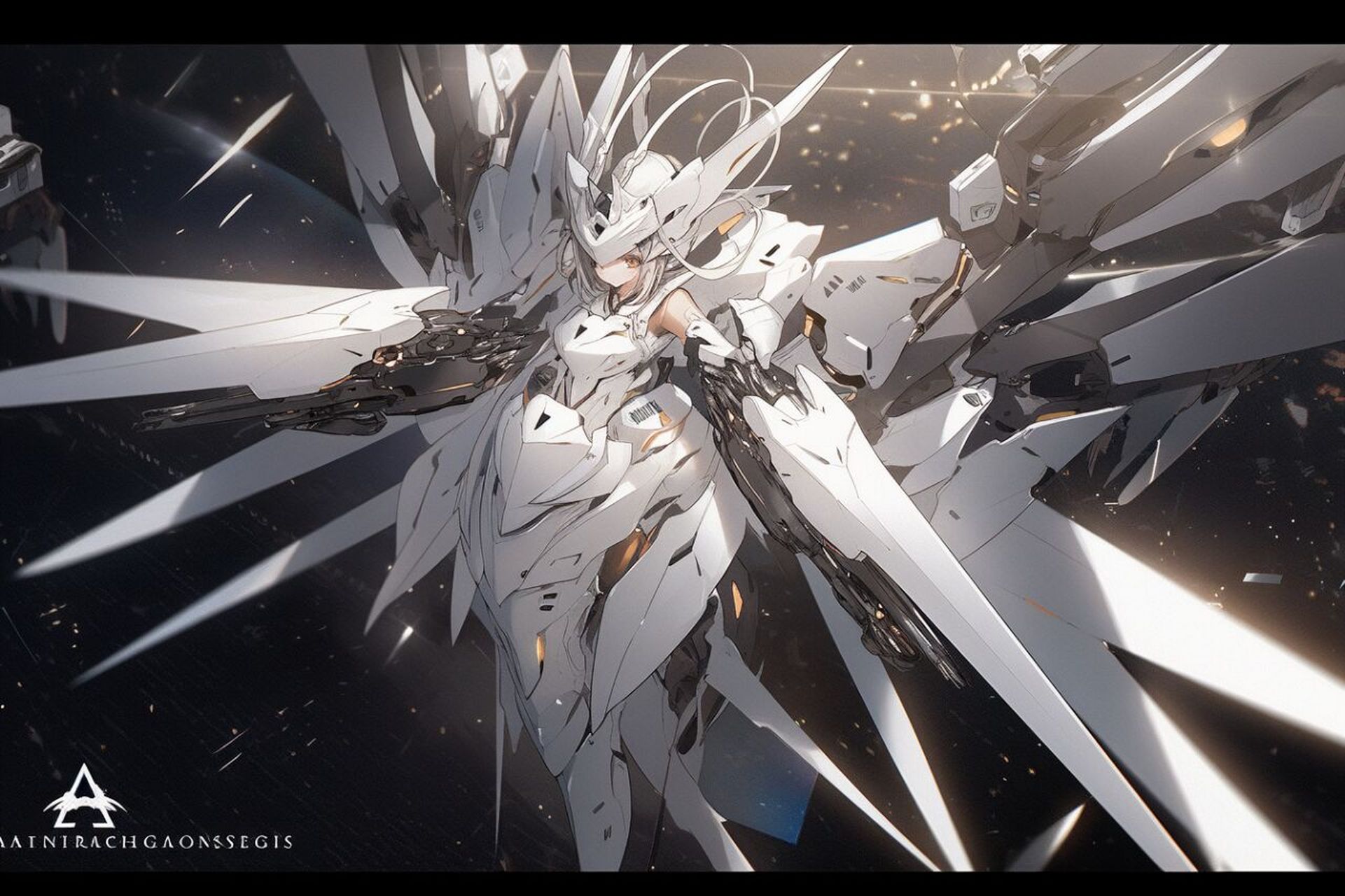 不过质感和光影上还得再探索探索 	 白色的机甲身躯透着光洁的质感