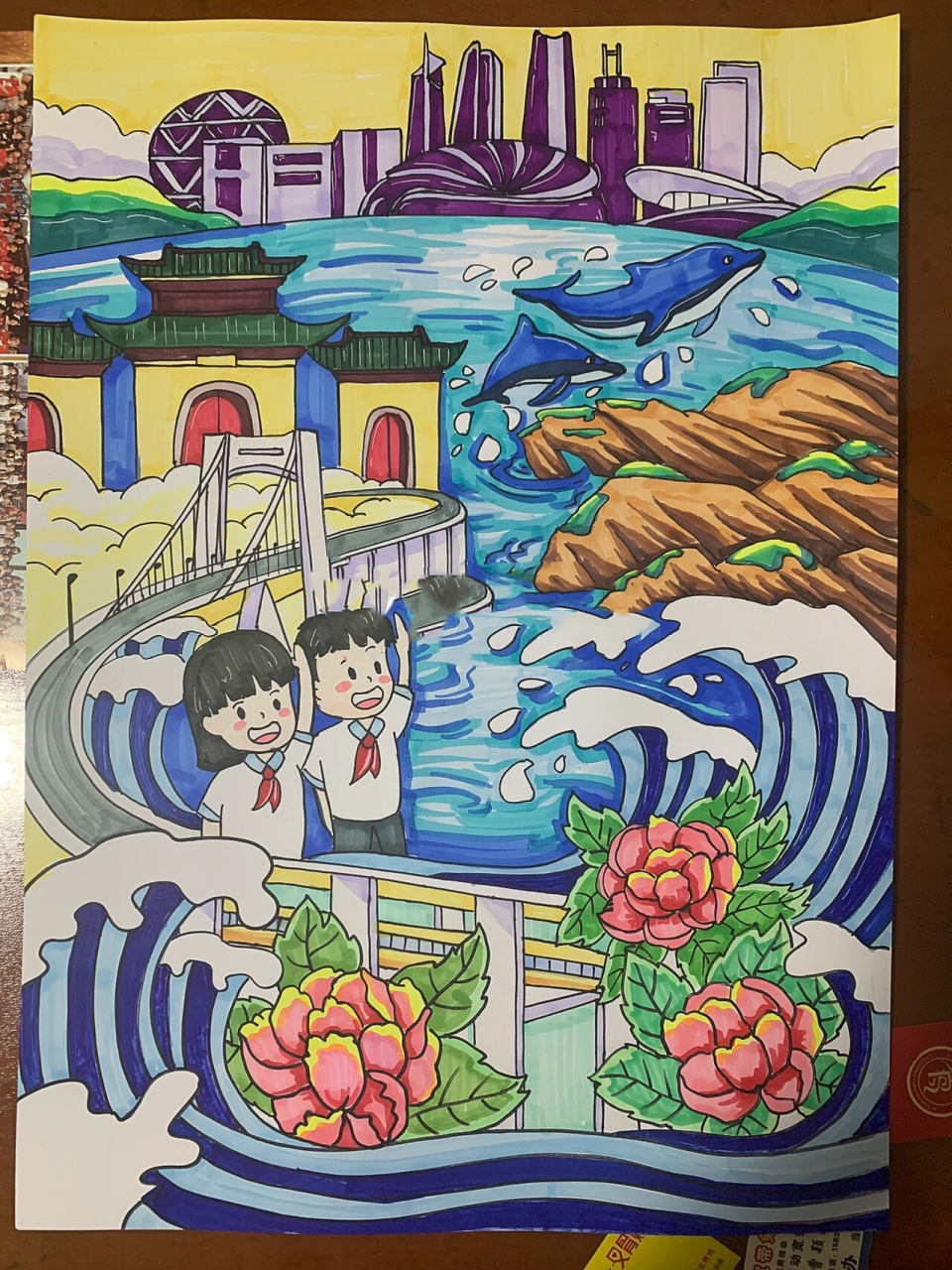 "大连城市主题画"(接代画)